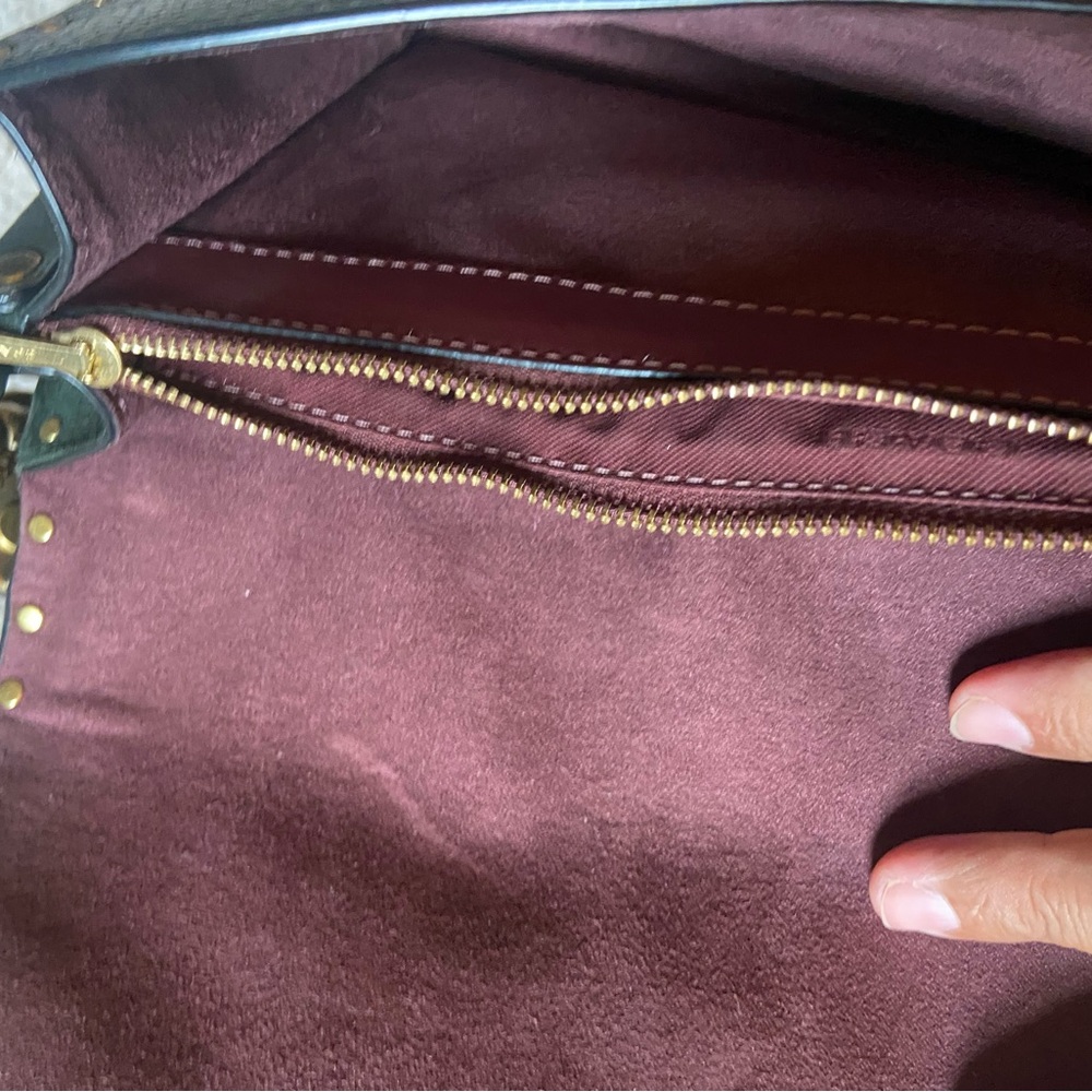 Coach Hunter Green and Brass Shoulder Bag with Chain - Picture 5 of 11